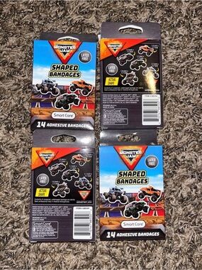 Monster Jam Kids Orange & Black Shaped Bandages - Smart Care